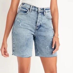 Old Navy Extra High-Rise Sky-Hi Straight Jean Shorts
